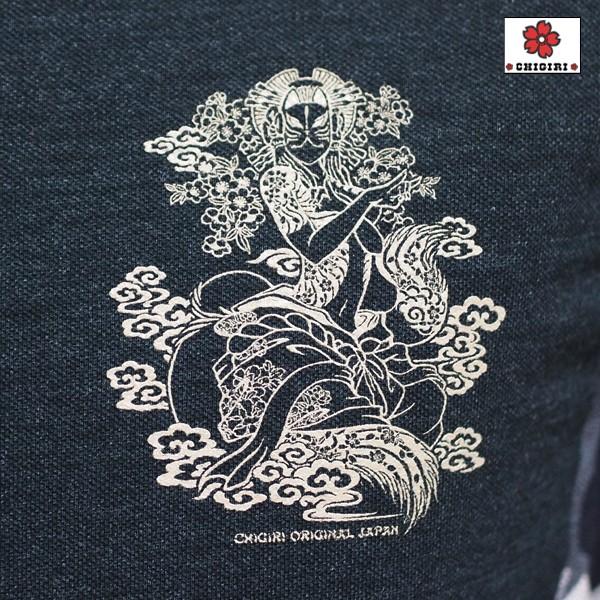 ☆本物のツリジャンキー⭐様 狐の翼半袖麻シャツ 今昔 KJ-29079 和柄 和風 キツネ きつね