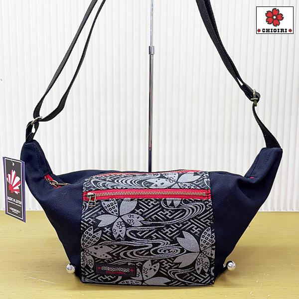 CHIGIRI ちぎり バナナショルダーバック CHS62-1081 和柄 刺子 桜 日本