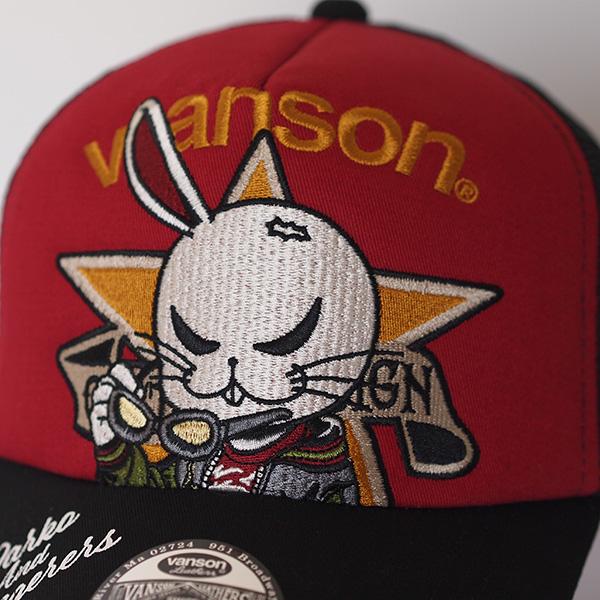 VANSON（バンソン） T.F.O.A 武装戦線コラボ メッシュキャップ 片耳