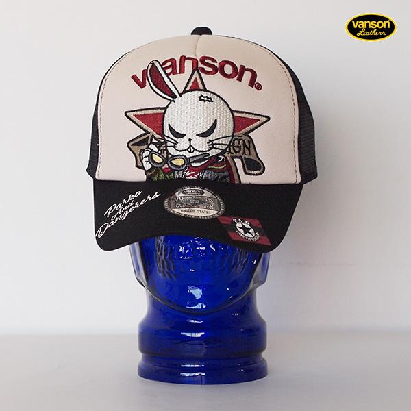 VANSON（バンソン） T.F.O.A 武装戦線コラボ メッシュキャップ 片耳