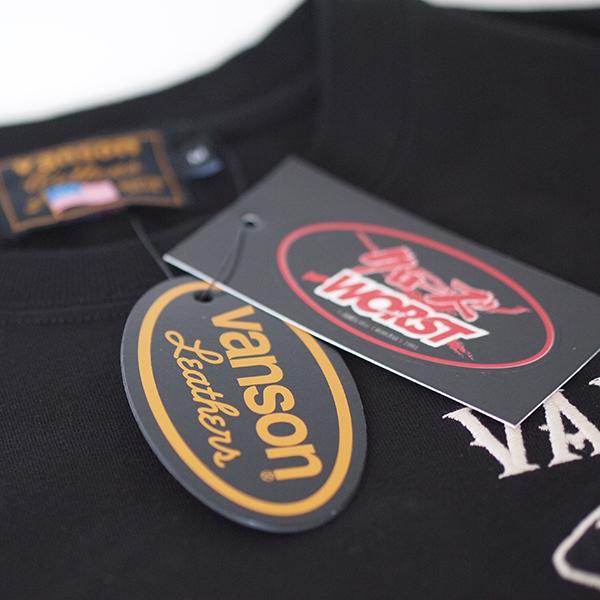 VANSON（バンソン） 武装戦線コラボ天竺半袖Tシャツ バイカー CRV-2404 