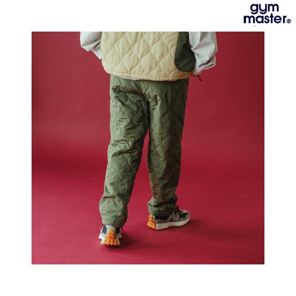 gym master（ジムマスター） リップストップキルティングロングパンツ