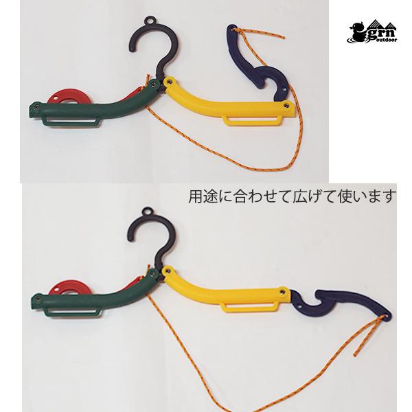 grn outdoor KURASU HANGER　GO0444F　アウトドア　キャンプ　ハンガー　旅行グッズ　携帯ハンガー　便利グッズ｜chigiri-ngf｜07