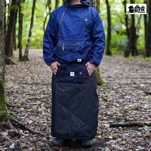 grn Hiasobi Camper Poncho キャンプウェア 難燃素材 grn HIASOBI 