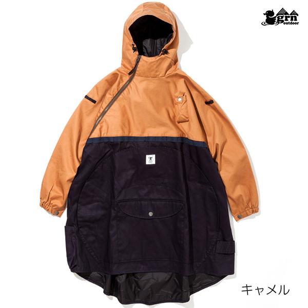 grn outdoor キャンパーポンチョ grn outdoor ジーアールエヌアウトドア HIASOBI CAMPER PONCHO GO9207Q