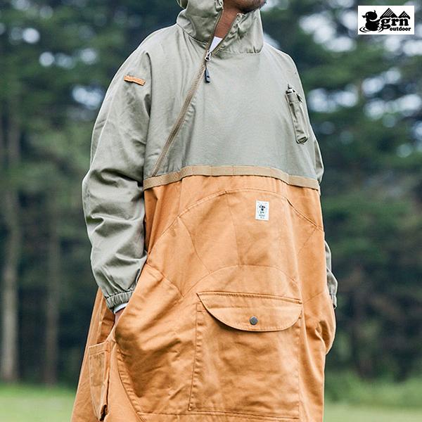 grn outdoor ジーアールエヌアウトドア HIASOBI CAMPER PONCHO GO9207Q