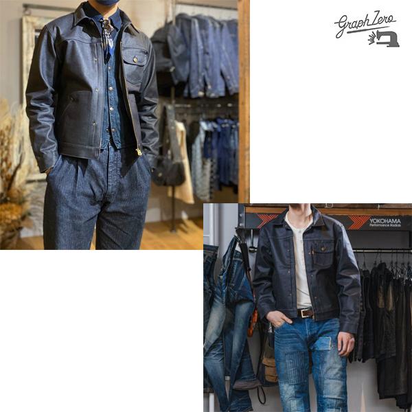 graphzero graphzero グラフゼロ ライダース JEAN-JACKET Coated graphzero graphzero グラフゼロ ライダース JEAN-JACKET Coated