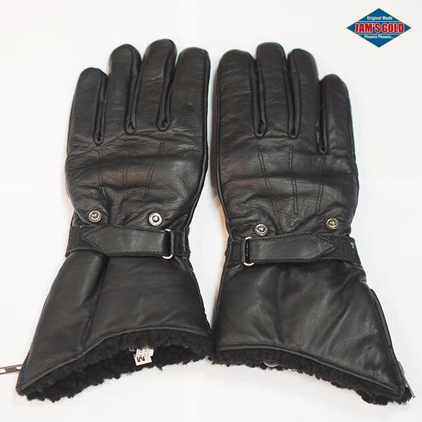 JAM'S GOLD WINTER LEATHER GLOVE ミトン付き裏ボアシャークヘッド JGG