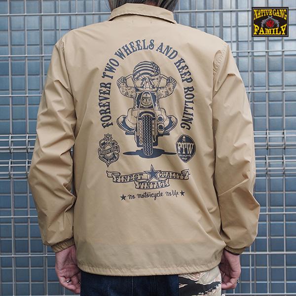 NATIVE GANG FAMILY 後身バイクベイビーナイロンコーチ NATIVE GANG FAMILY 後身バイクベイビーナイロンコーチ
