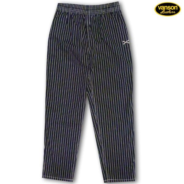 VANSON バンソン イージーパンツ NVBL-2001 バイカー ボーダー
