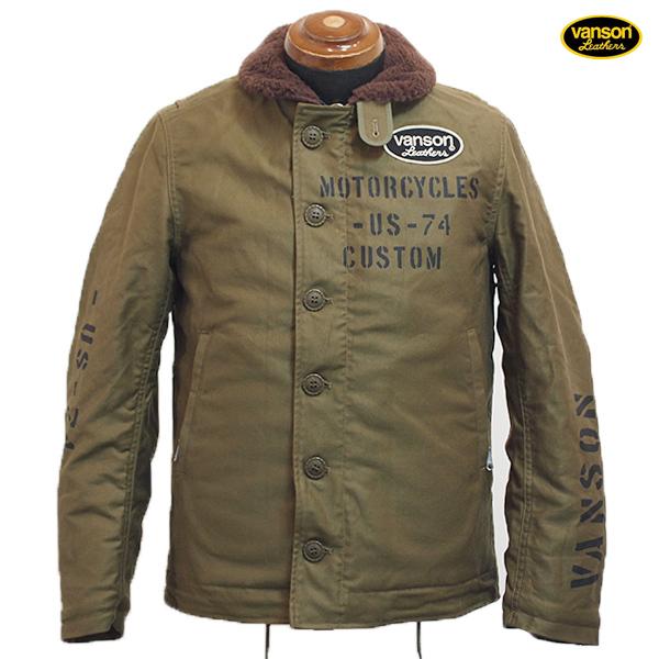 VANSON N-1 デッキジャケット VANSON バンソン イーグルエンブレム N-1デッキジャケット NVJK