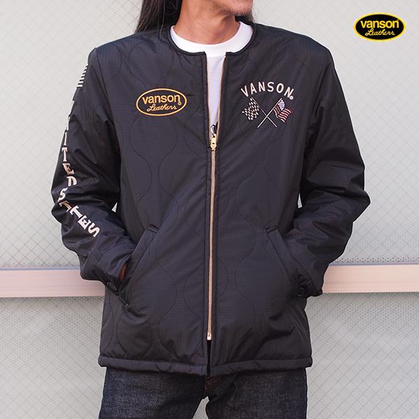 VANSON（バンソン） リップストップナイロン キルティングベトジャン