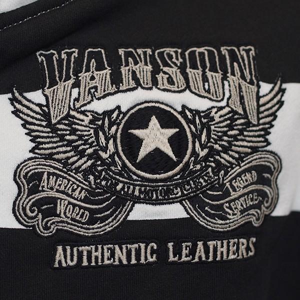 VANSON（バンソン） 20％OFF SALE!! 裏毛フルジップパーカー ボーダー