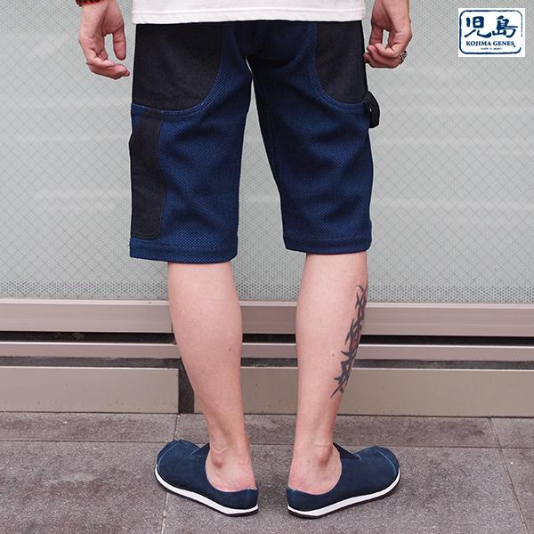 完売品❗️エンジーンズ ペイント　ハーフパンツ　インディゴ　総柄　ミチココシノ 楽天市場】インディゴ染め タオル地ハーフパンツ : BAGNOS