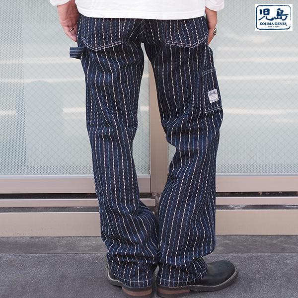 児島ジーンズ 13oz バイカラーウォバッシュペインターパンツ RNB-1366