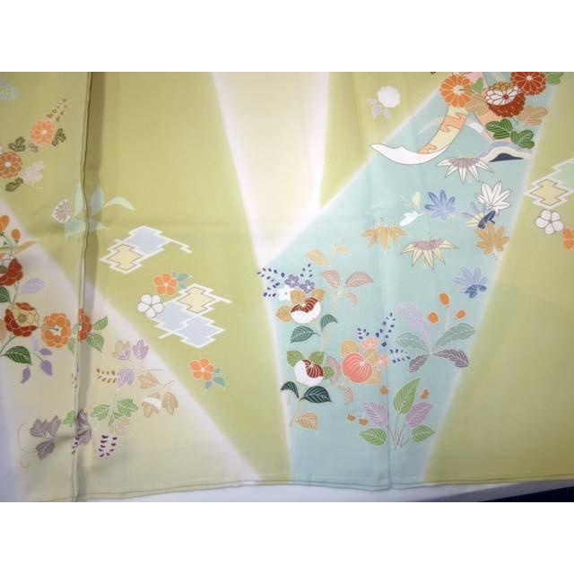 訪問着千總 手描友禅慶長模様 お誂え御仕立て上がりでご納品 : きもの 