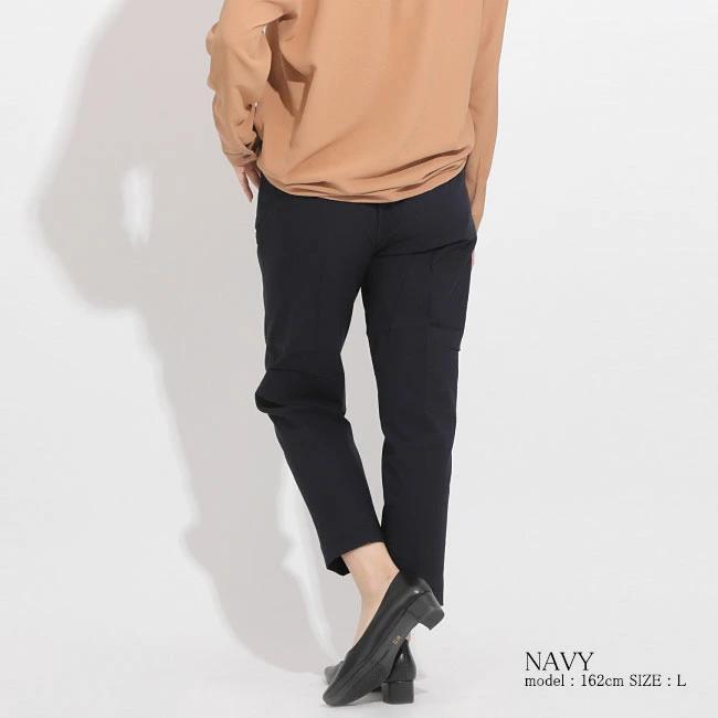 チノパン レディース パンツ ストレッチ 涼しい ウエストゴム アンクル