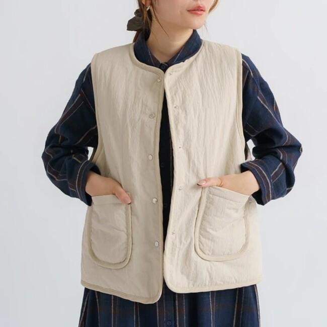 ベスト レディース トップス あたたかい 裏ボア 秋冬春 重ね着