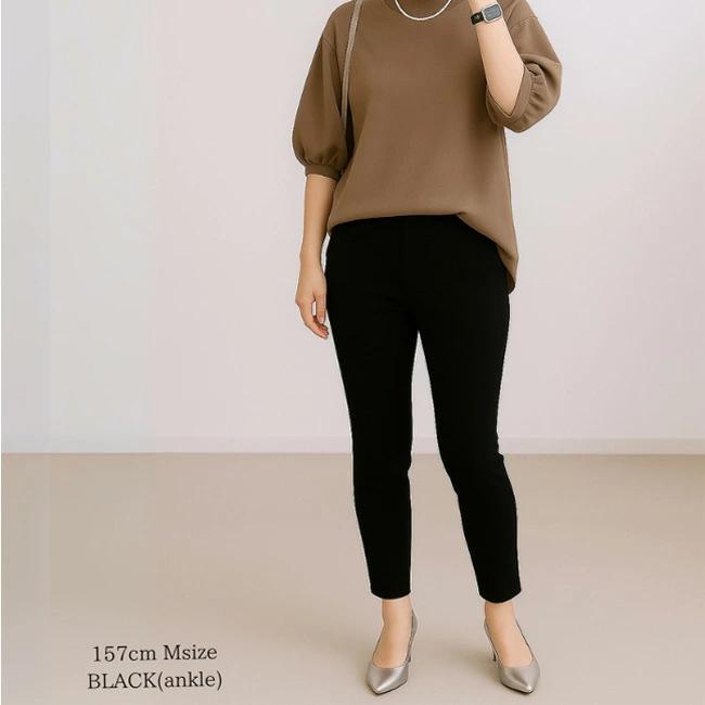 MHL. 黒 チノパン ゴムウエスト MHL. 黒 チノパン ゴムウエスト MHL. 黒 チノパン ゴムウエスト