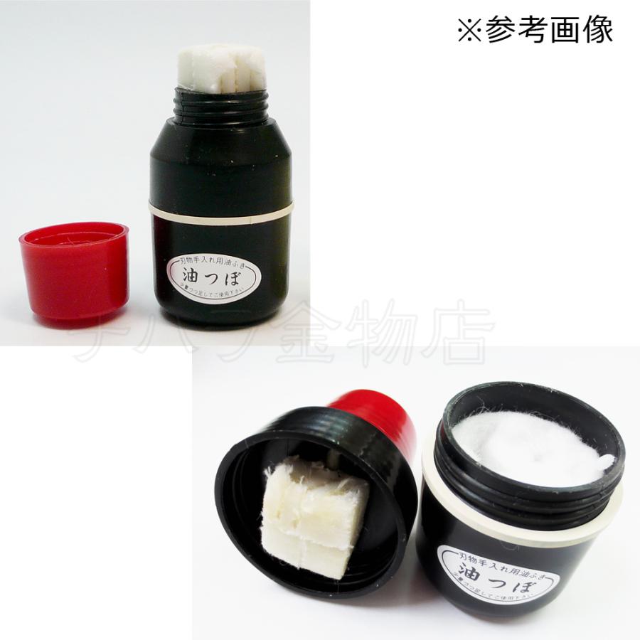 黒ばら本舗　油つぼ付刃物椿　小　100ml　刃物用油｜chihara-k｜03