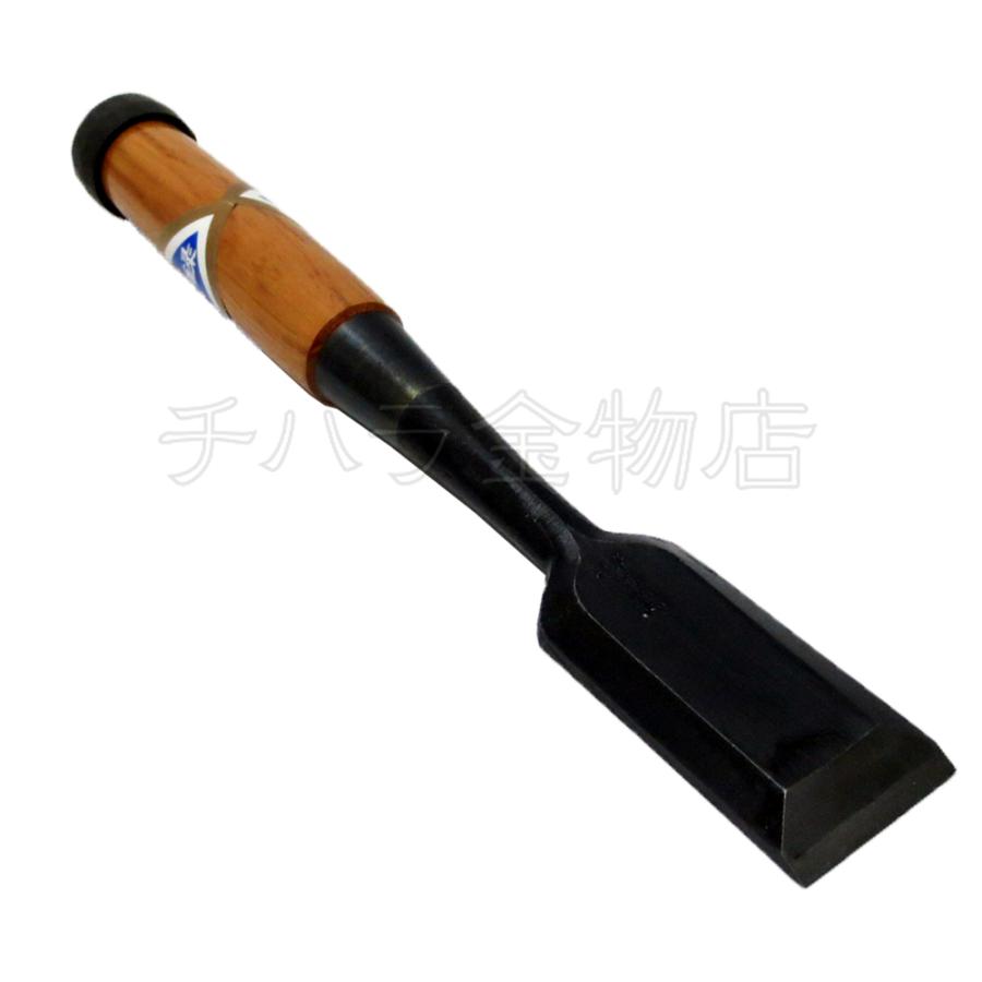 菊弘丸 追入れ鑿 赤樫柄 9分5厘（28.5mm） 面取奴ノミ プレカットのみ