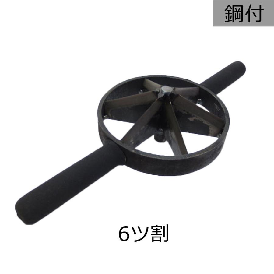 伝匠 鋼付両手竹割り 6ツ割 155mm 高級刃物鋼 鍛造品 : チハラ金物店