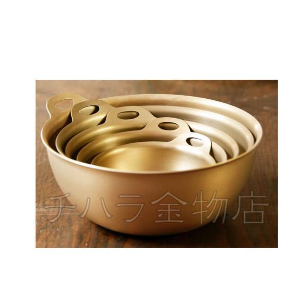 北陸アルミニウム hokua アルミボウル 3サイズセット 14/16/18cm 黄金