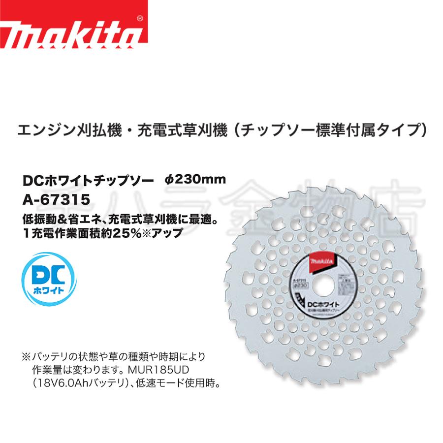マキタ 刈払機用DCホワイトチップソー φ230×32p A-67315 : チハラ金物