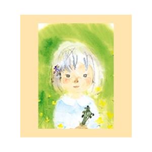 ポストカード　No.47『わらびを持つ少女』｜chihiro-fukyu