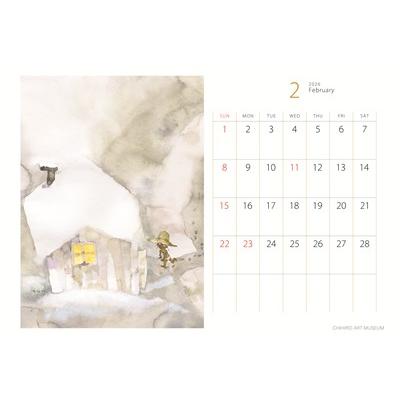 いわさきちひろ]2026年度ポストカードカレンダー(スタンド付き