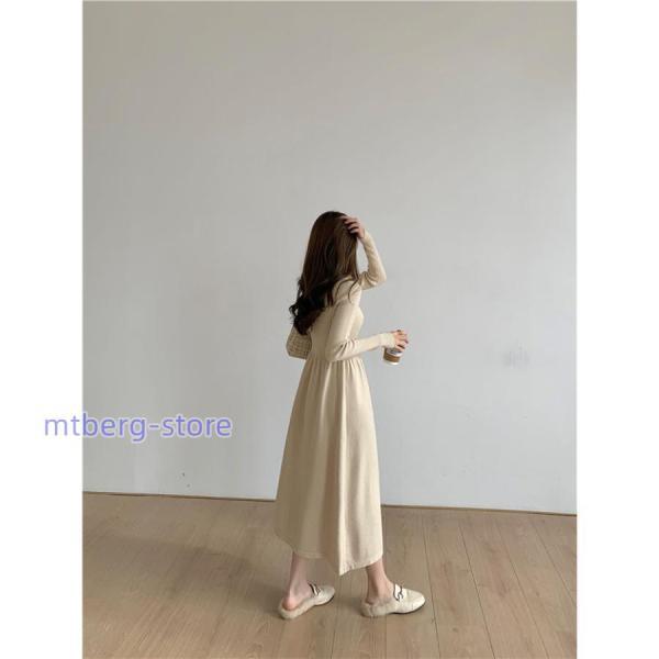 ワンピース 秋冬 40代 レディース ニットワンピース 大人 春秋