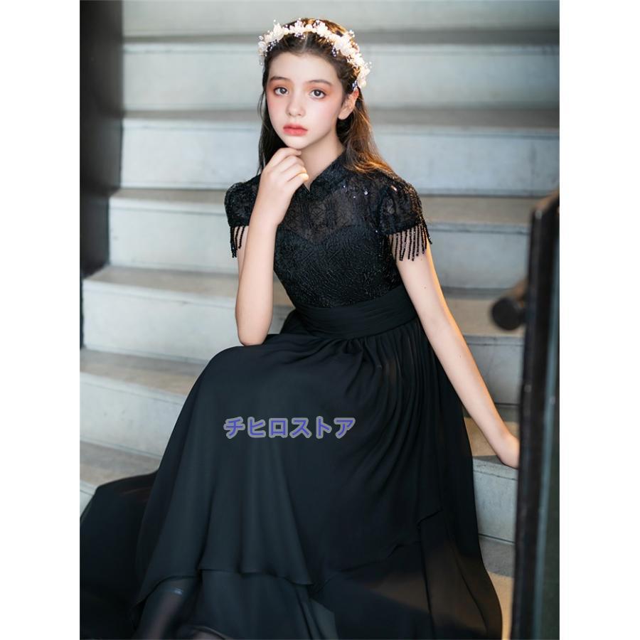 ピアノ発表会 ドレス 子供 女の子 シフォン 発表会 子ども ワンピース