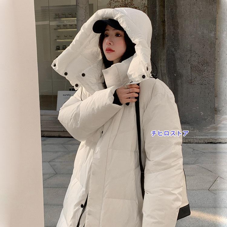 新作 中綿コート ロング レディース ロングジャケット フード付き