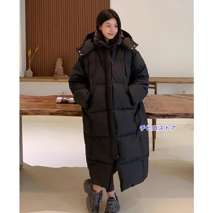 ダウンコート レディース ロング 90％ダウン 大きいサイズ 超ロング