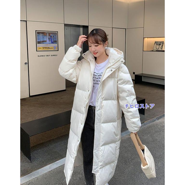 ダウンコート 超ロング ダウンジャケット Aライン フード有り 撥水