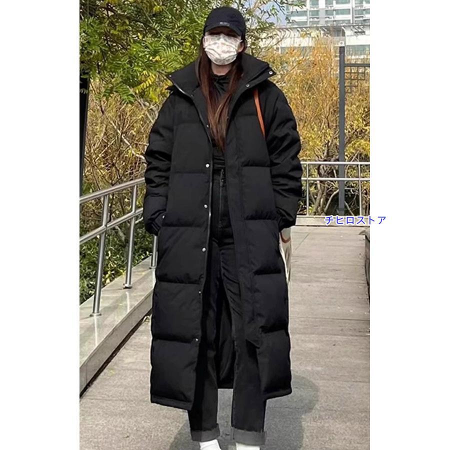 ダウンコート フード付き ベンチコート レディース ダウン ロング