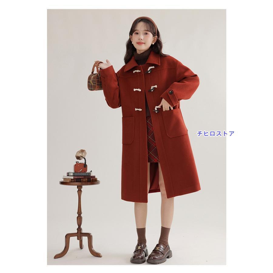 ダッフルコート レディース 冬コート ロングコート 無地 アウター