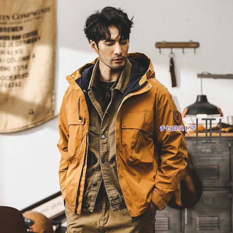 マウンテン マウンテンパーカー ジャケット アウター メンズ アウトドア 防風 撥水 ウインドブレーカー ゴルフウェア 秋冬 春秋 秋服 トレッキング 大きいサイズ マウンテン マウンテンパーカー ジャケット アウター メンズ