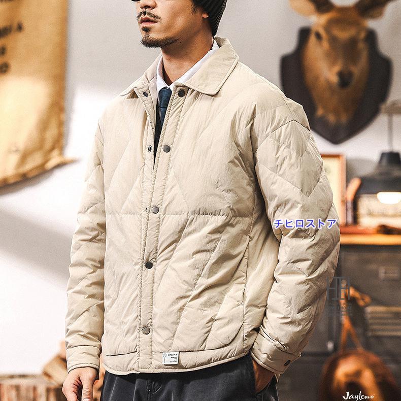 極暖ダウン ダウンジャケット メンズ 90ダウン キルティングジャケット