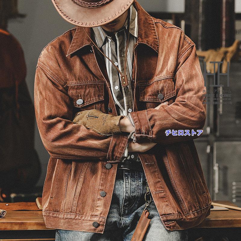 ヴィンテージジャケット デニムジャケット メンズ 色褪せ アウター