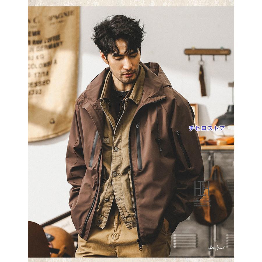 マウンテン マウンテンパーカー メンズ アウトドア ダブルジッパー