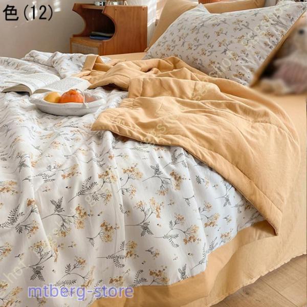 ロマンス小杉　羽毛肌掛け布団　ダブル重ね　花柄イエロー ロマンス小杉羽毛肌掛け布団ダブル重ね花柄イエロー