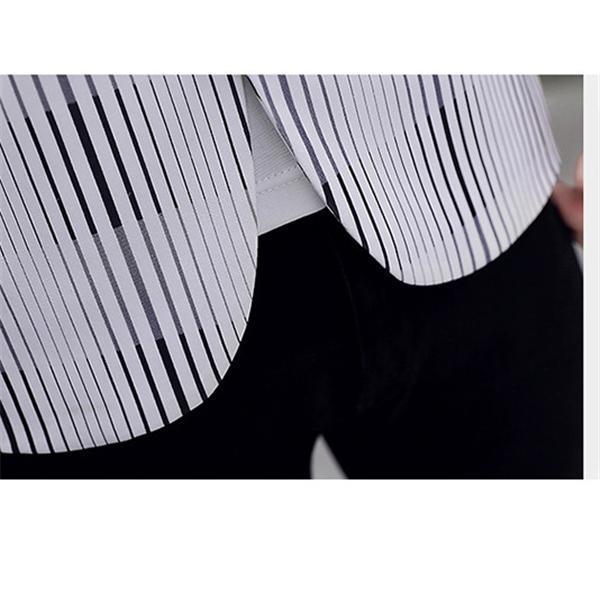 【トゥモローランド】ストライプサマージャケット　メンズLサイズ　白/黒 セール】 サマーストライプ テーラードジャケット （テーラード