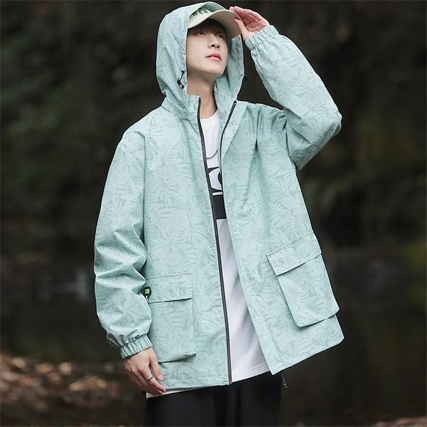 LEMONed hide 迷彩　ナイロン　ジャケット Lサイズ 迷彩柄フード付きジャケット LEMONed hide 迷彩柄フード付き