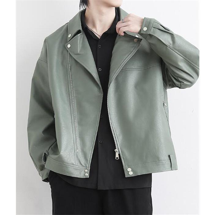 ライダースジャケット メンズ シングル 革ジャン レザー