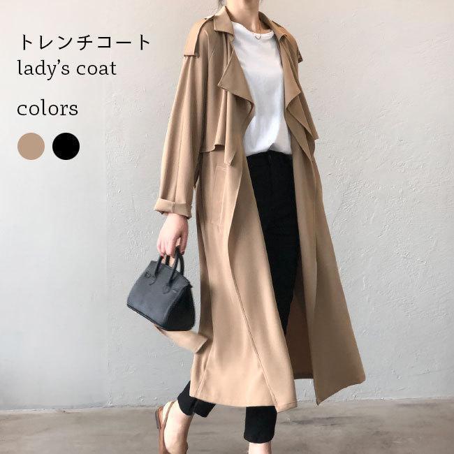 スプリングコート レディース 春 ロングコート ラグラン袖 スプリングコート レディース 春 ロングコート ラグラン袖