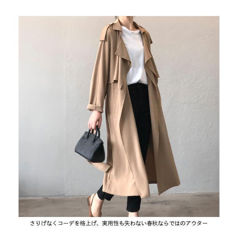 スプリングコート レディース 春 ロングコート ラグラン袖 スプリングコート レディース 春 ロングコート ラグラン袖