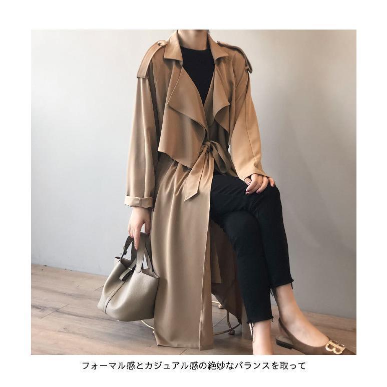 スプリングコート レディース 春 ロングコート ラグラン袖 スプリングコート レディース 春 ロングコート ラグラン袖