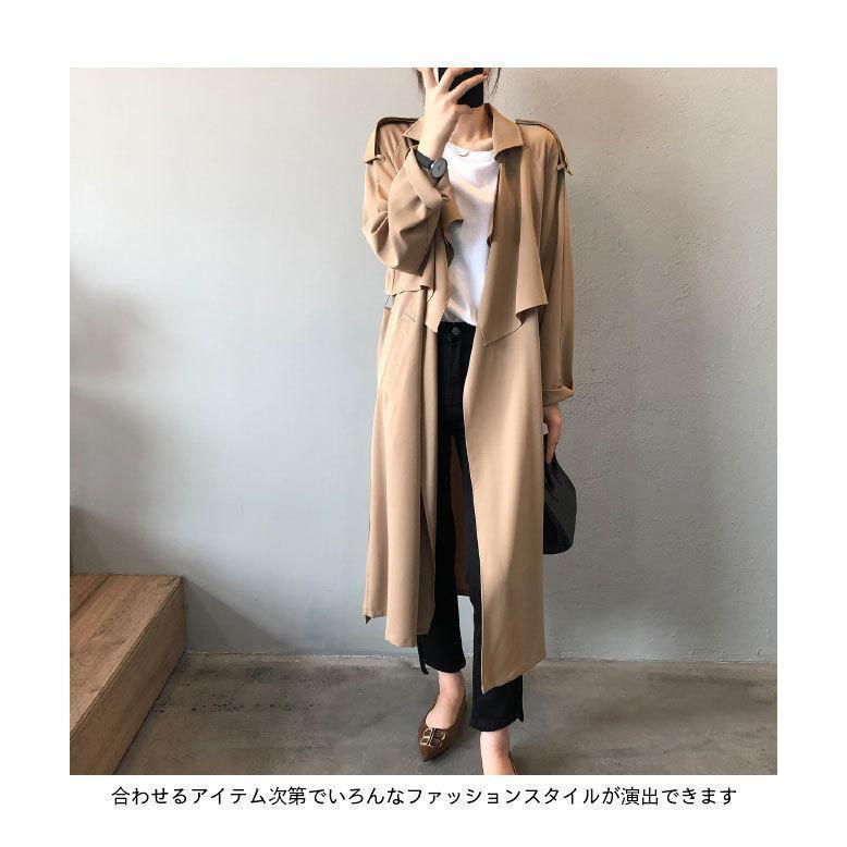 スプリングコート レディース 春 ロングコート ラグラン袖 スプリングコート レディース 春 ロングコート ラグラン袖