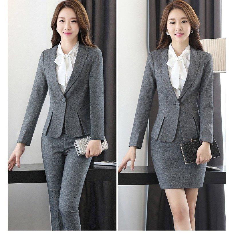 スーツセット レディース パンツセット 2点セット 事務服 フォーマル 制服OL ビジネス 通勤 スーツパンツ オフィススーツ パンツ ジャケット XL エレガント制服 レディースファッション パンツスーツセット 2点セット スカート